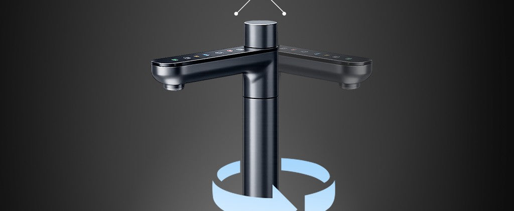 H2Oorigin Vera smart faucet, 90-degree rotation